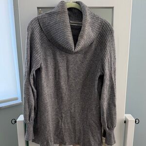 Anthropologie Gray Cowl Neck Sweater